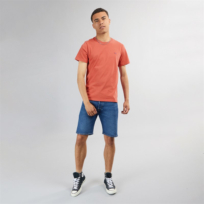 Levi's Herre Original HM T-Shirt Sundown Rød
