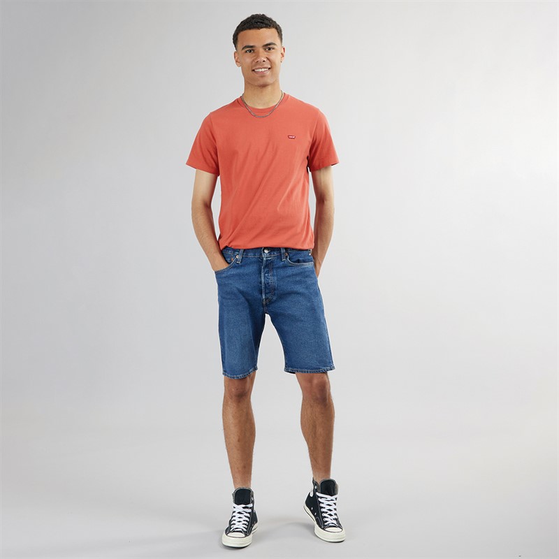 Levi's Herre Original HM T-Shirt Sundown Rød
