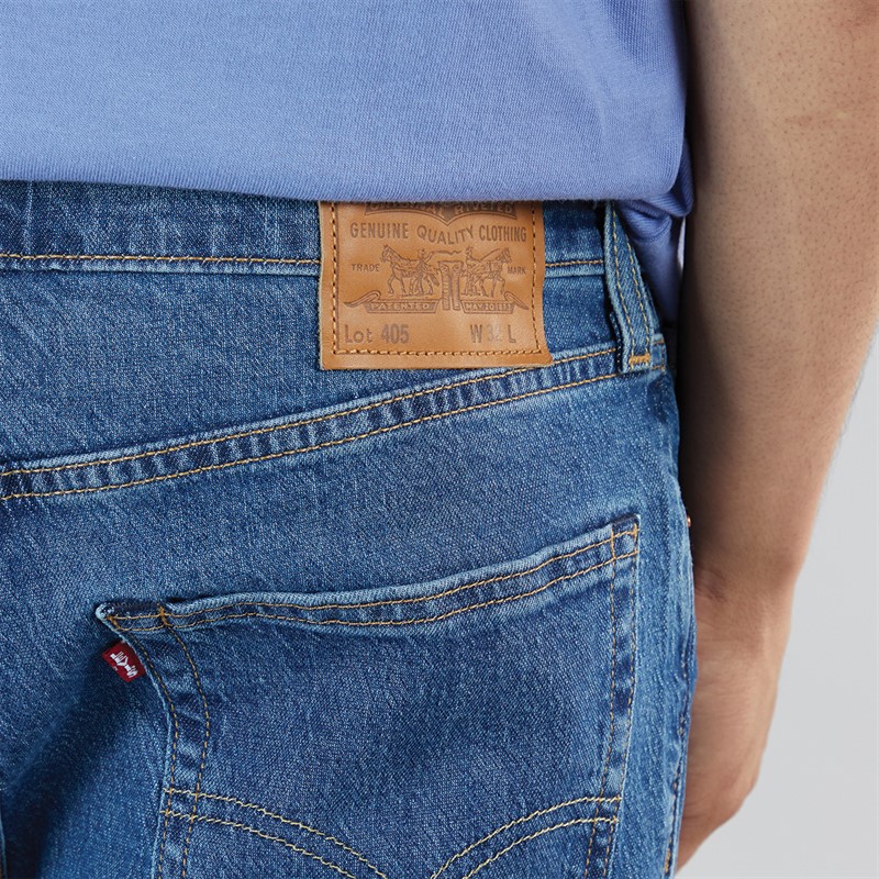 Levi's Mens 405 Standard Shorts Blue Core Cool Short