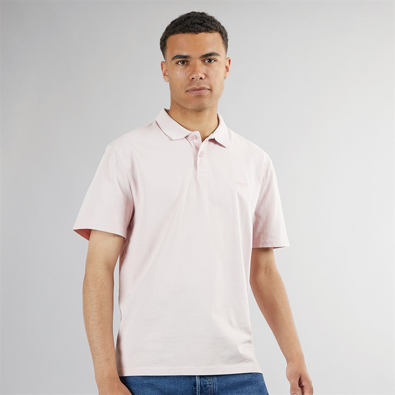 Levi's Mens Authentic Polo Violet Ice Garment Dye Violet Ice