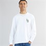 Levi's Herre Klassisk Afslappet T-Shirt LS Monogram 2.0 Bright White