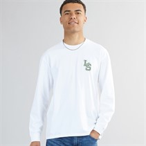 Levi's Mens Classic Relaxed T-Shirt LS Monogram 2.0 Bright White