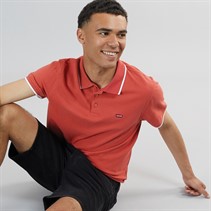 Levi's Mens HM Quarter Tipping Polo Sundown Red