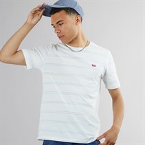 Levi's Mens Original HM T-Shirt Seaside Stripe Egret