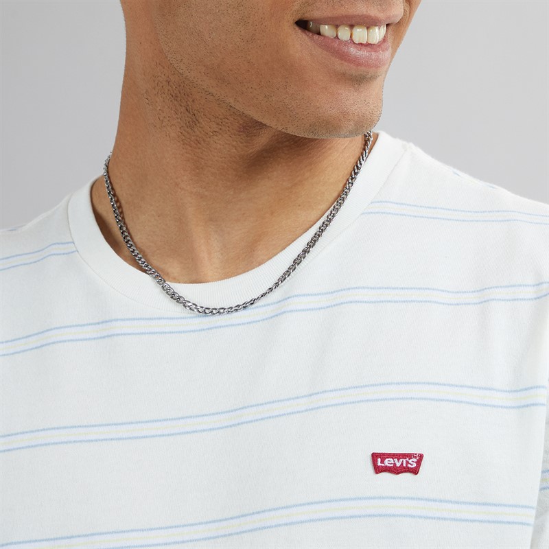 Levi's Heren Original HM T-Shirt Seaside Stripe Egret