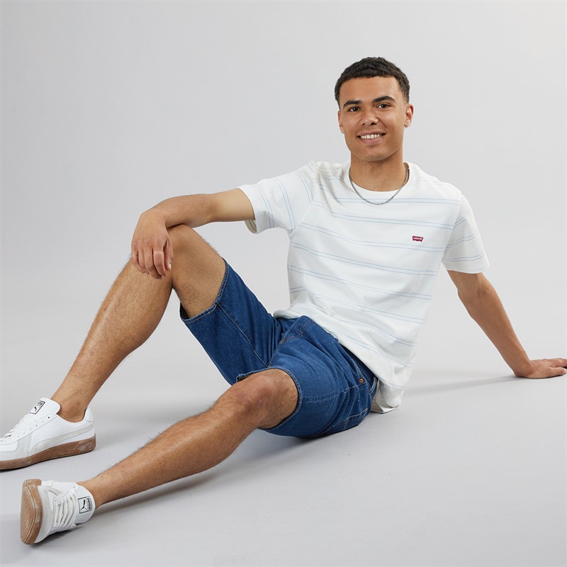 Levi's Heren Original HM T-Shirt Seaside Stripe Egret