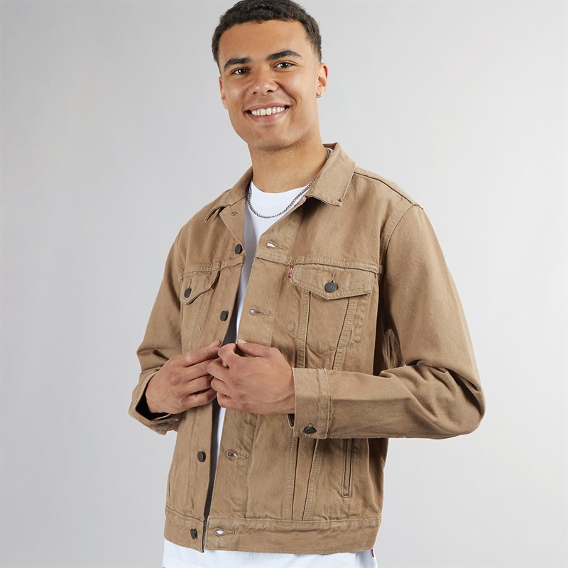 Levi's Mens Trucker Jacket Can I Call Ermine Od - Size M