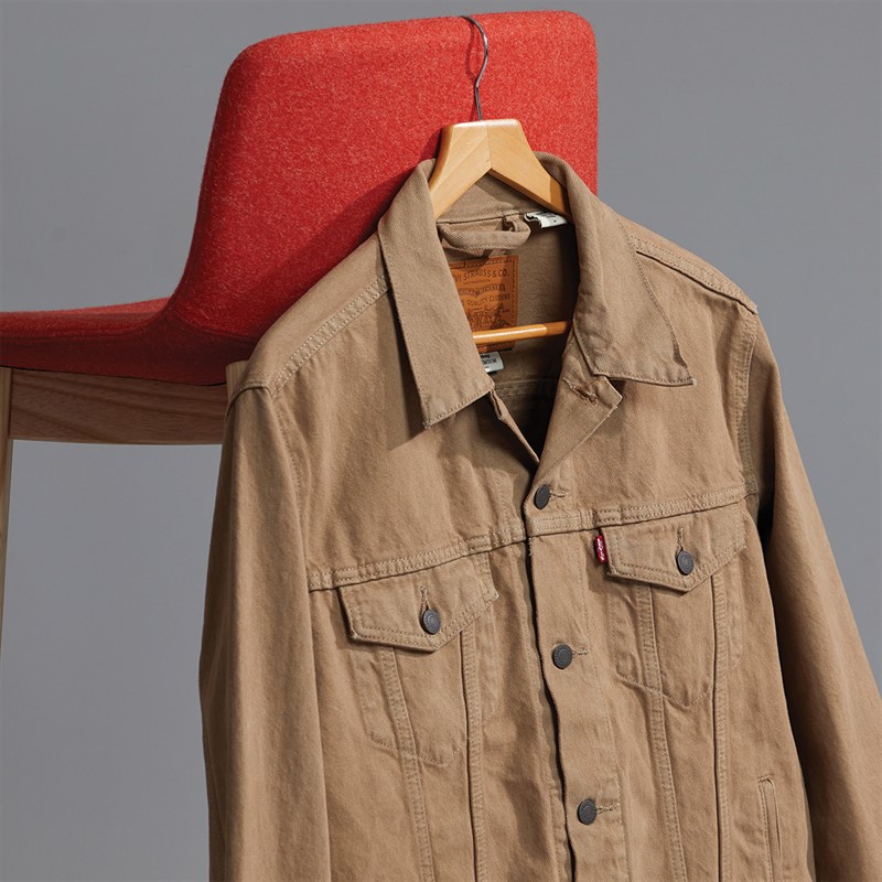 Levi's Mens Trucker Jacket Can I Call Ermine Od