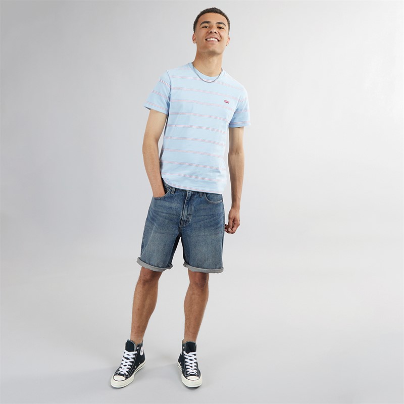 Levi's Mens 469 Loose Shorts Blue Night Shades Shorts