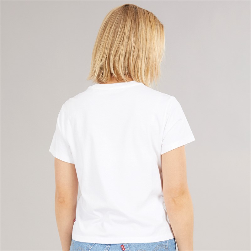 Levi's Womens Graphic T-Shirt Groovy Howdy Bright White