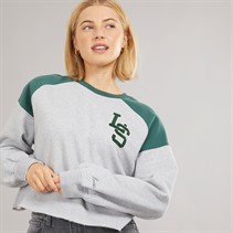 Levi's Womens Graphic Sweatshirt LS Monogram Crew Starstruck Heather Grey