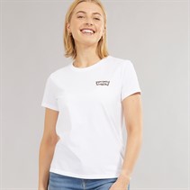 Levi's Womens Perfect T-Shirt Parasail Paisley Bw Fill Bright White