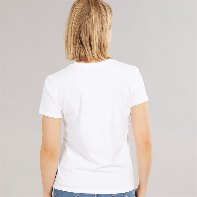 Levi's Womens Perfect T-Shirt Parasail Paisley Bw Fill Bright White