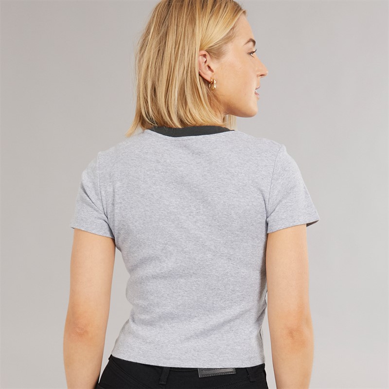 Levi's Womens Essential T-Shirt Archival Script Starstruck Heather Gray/Pirate Bla