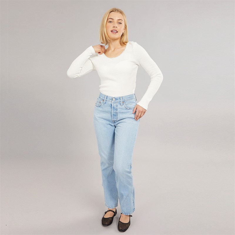 Levi's Womens Waffle Long Sleeve T-Shirt Sugar Swizzle