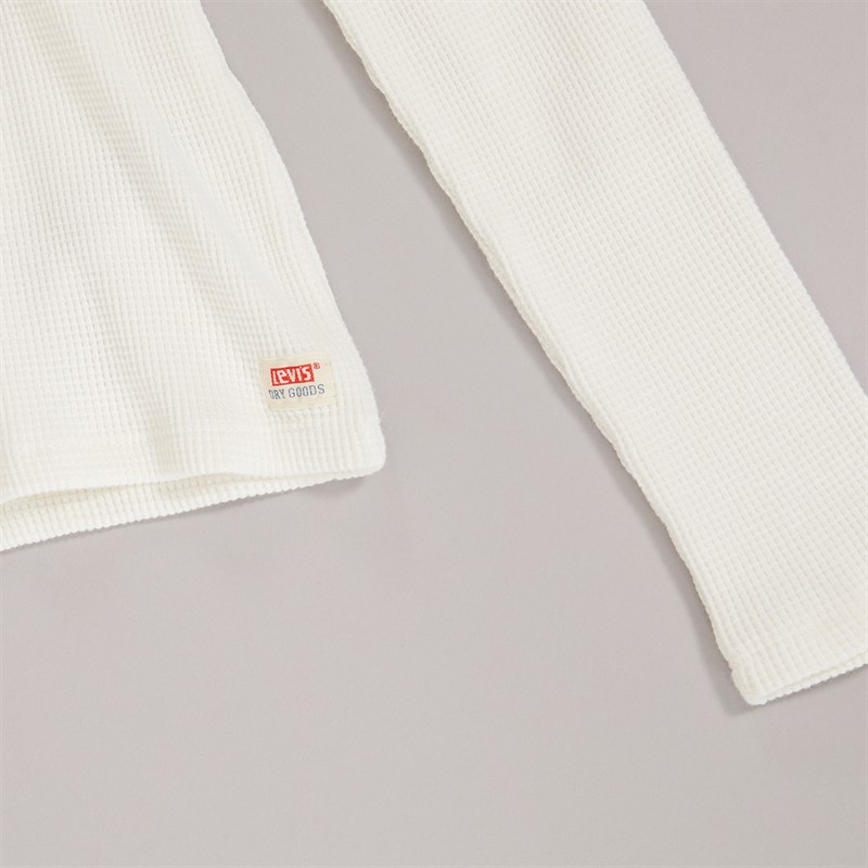 Levi's Womens Waffle Long Sleeve T-Shirt Sugar Swizzle