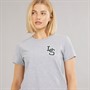 Levi's Womens Perfect T-Shirt LS Monogram Starstruck Heather Grey