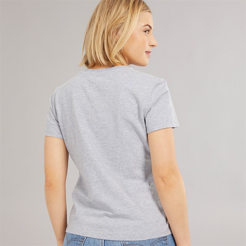 Levi's Womens Perfect T-Shirt LS Monogram Starstruck Heather Grey