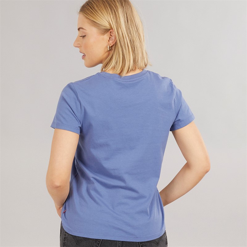 Levi's Womens Perfect T-Shirt BW Esther Floral Coastal Fjord