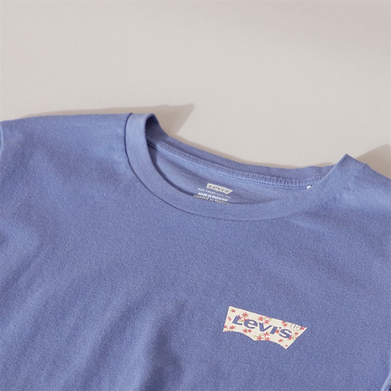 Levi's Womens Perfect T-Shirt BW Esther Floral Coastal Fjord