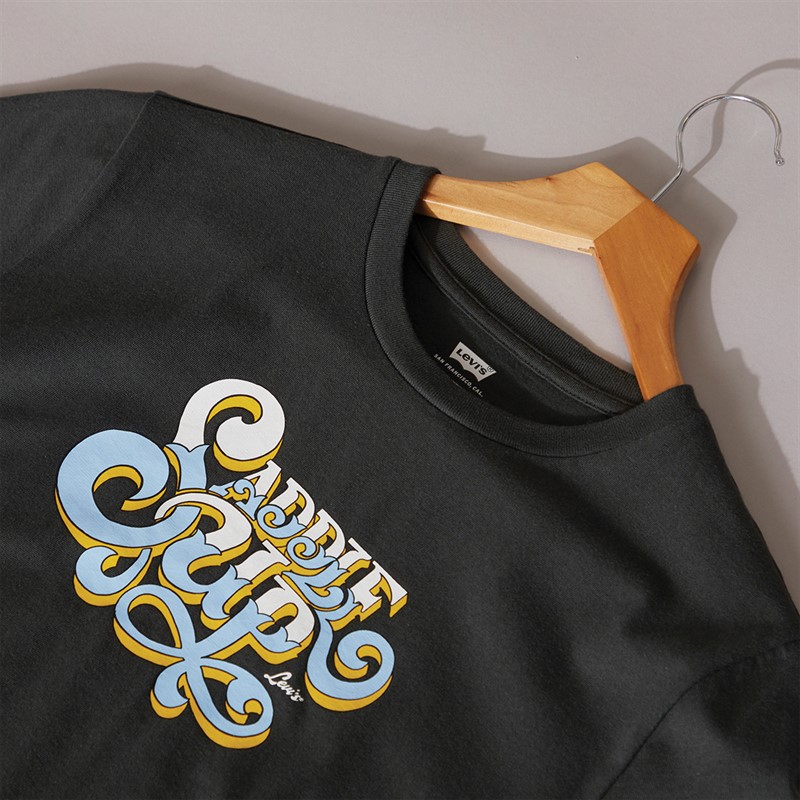 Levi's Womens Graphic T-Shirt Saddle Up Duotone Pirate Black