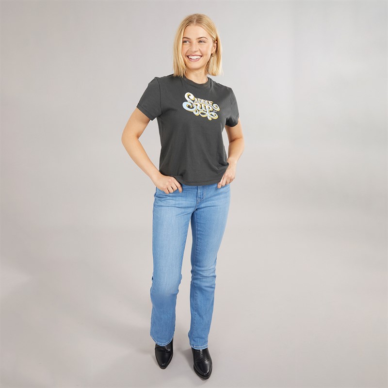 Levi's Womens Graphic T-Shirt Saddle Up Duotone Pirate Black