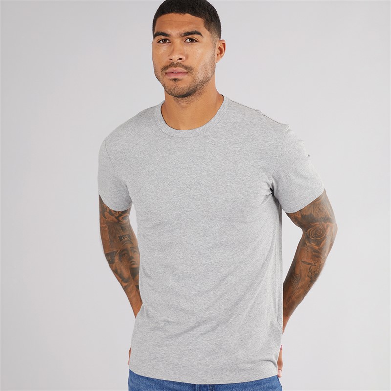 Levi's Heren Slim Fit T-Shirt Medium Vintage Heather Grijs