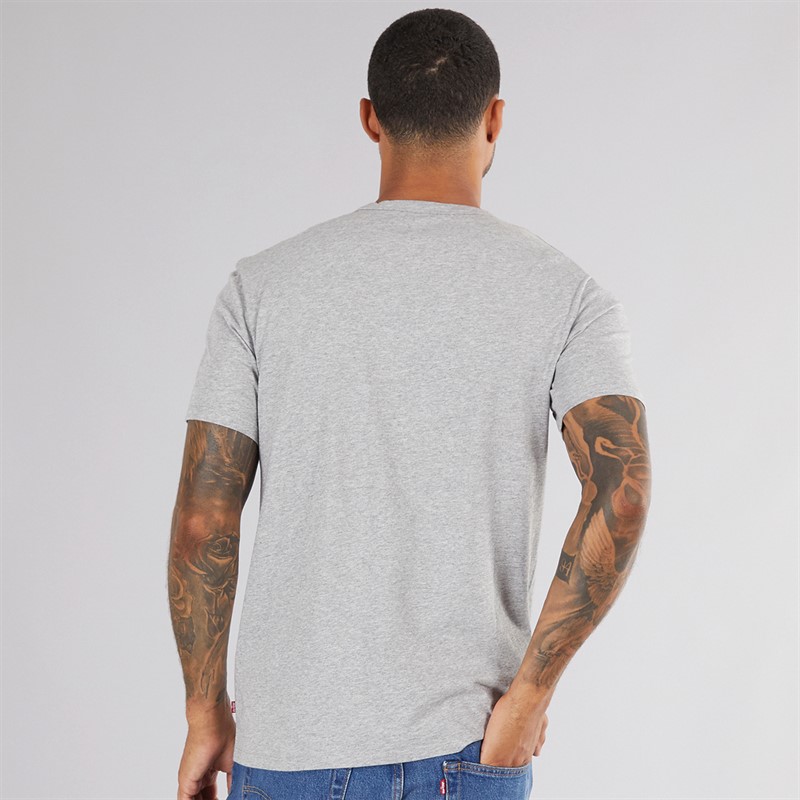 Levi's Heren Slim Fit T-Shirt Medium Vintage Heather Grijs