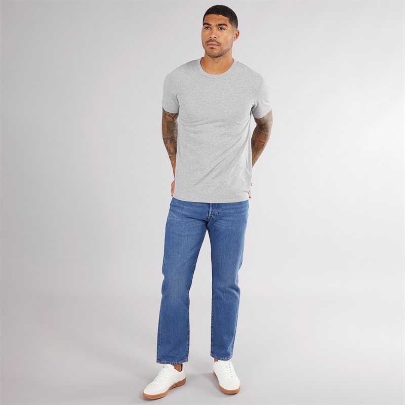 Levi's Heren Slim Fit T-Shirt Medium Vintage Heather Grijs