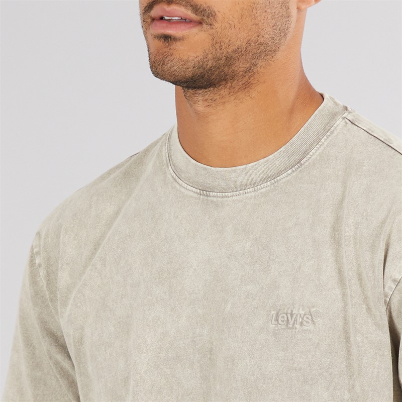 Levi's Heren Red Tab Vintage T-Shirt Stones Throw Mineral Wash Silent Storm