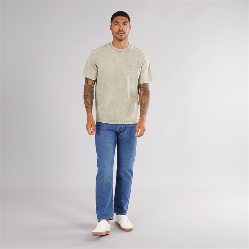 Levi's Heren Red Tab Vintage T-Shirt Stones Throw Mineral Wash Silent Storm