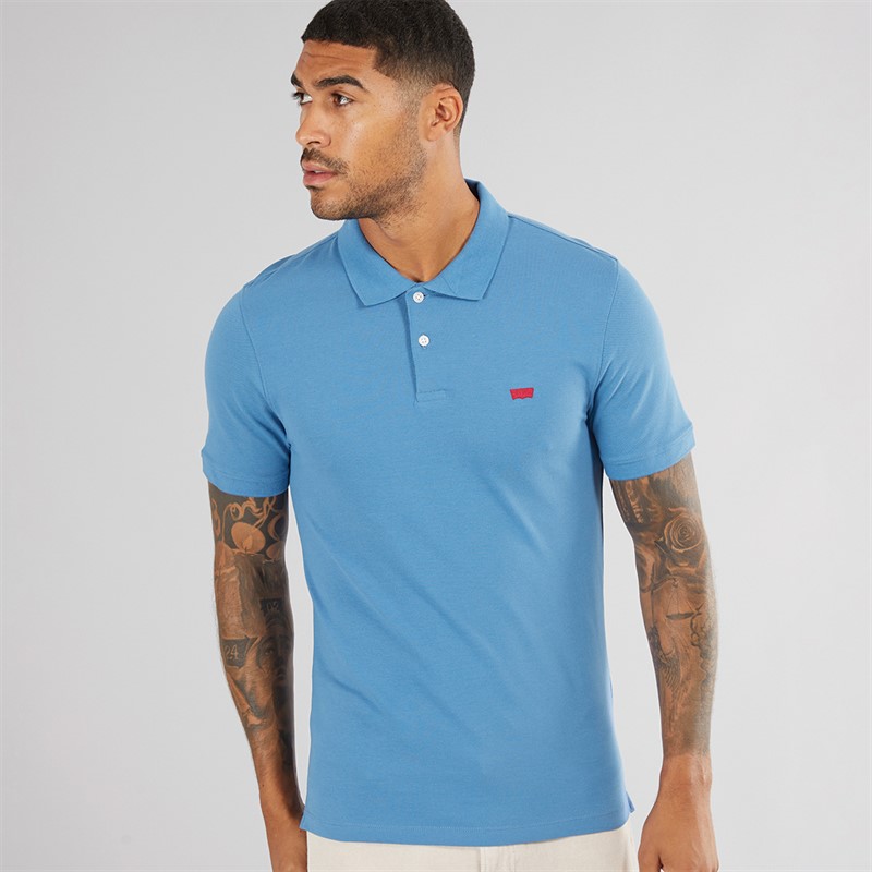 Levi's Heren Slim Polo Shirt Federal Blue