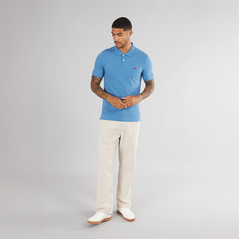 Levi's Heren Slim Polo Shirt Federal Blue