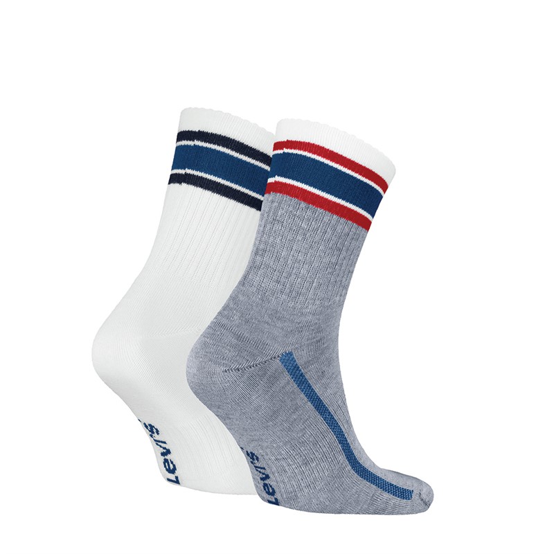 Levi's Slub Two Pack Short Cut Socks Blue Combo