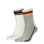 Levi's Slub Two Pack Short Cut Socks Off White