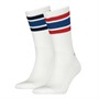 Levi's Two Pack Regular Cut Socks White/Blue/Red