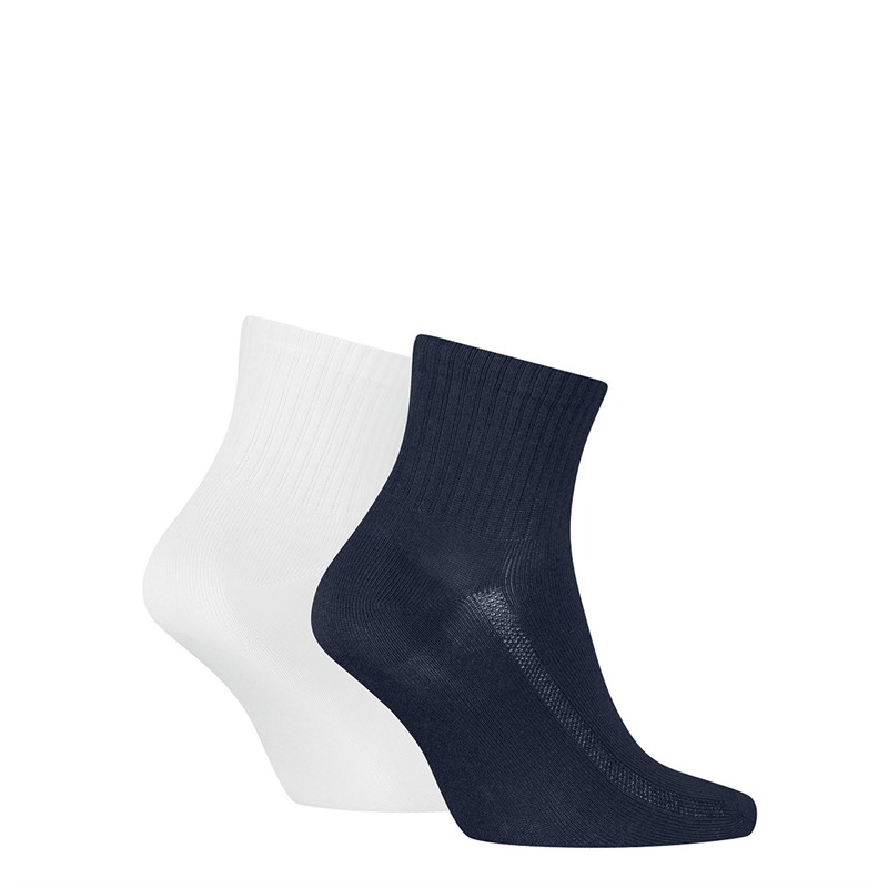 Levi's Graphic Two Pack High Mid Cut Socks Blue Combo