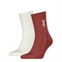 Levi's Mens Embroidery Two Pack Short Cut Socks Red/White