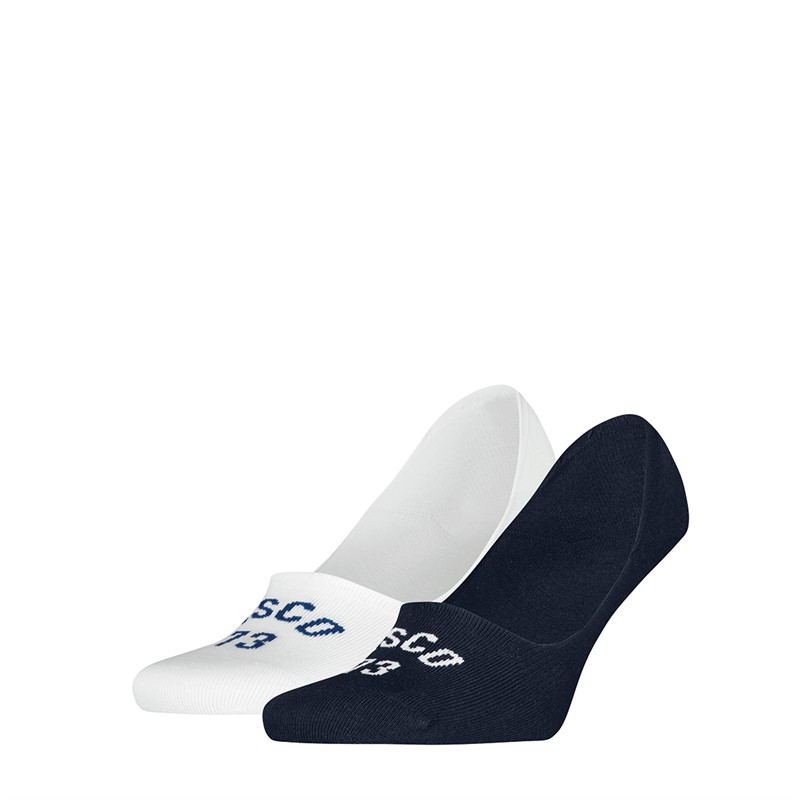 Levi's Graphic Low Rise Two Pack Socks Blue Combo - Size 43