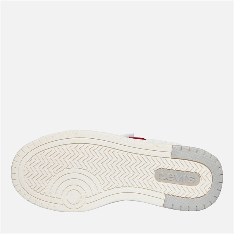 Levi's Girls Kick SE Trainers White/Pink/Glitter White/ Pink/ Glitter