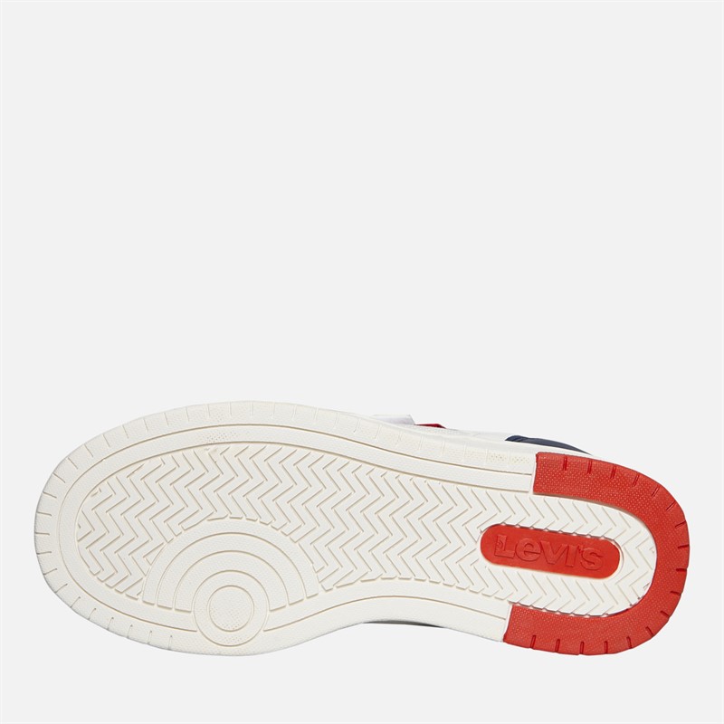 Levi's Boys Kick Ser Trainers Off White/Navy Off White/ Navy