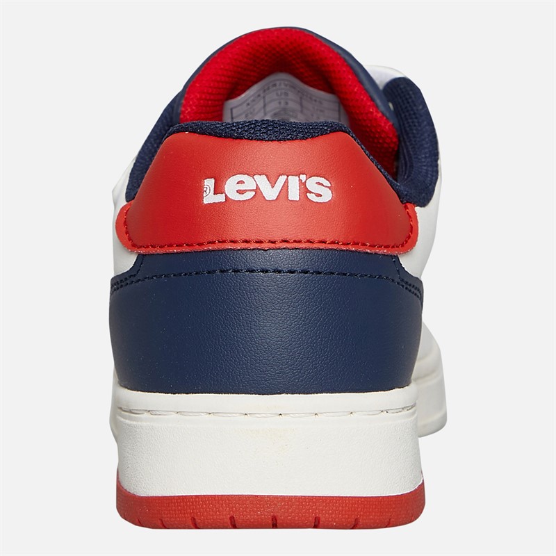Levi's Boys Kick Ser Trainers Off White/Navy Off White/ Navy