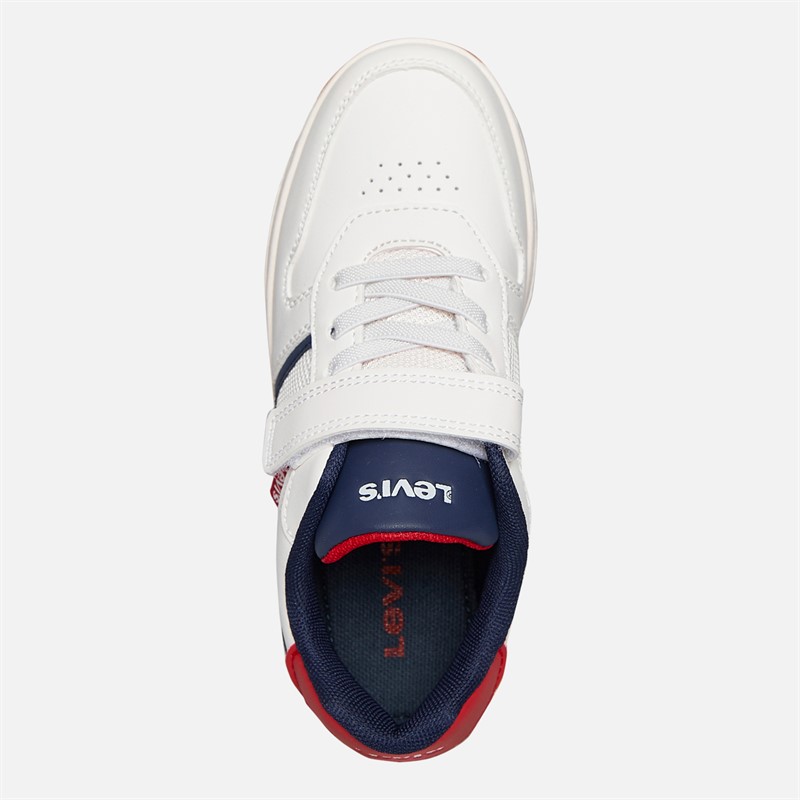 Levi's Boys Kick Ser Trainers Off White/Navy Off White/ Navy
