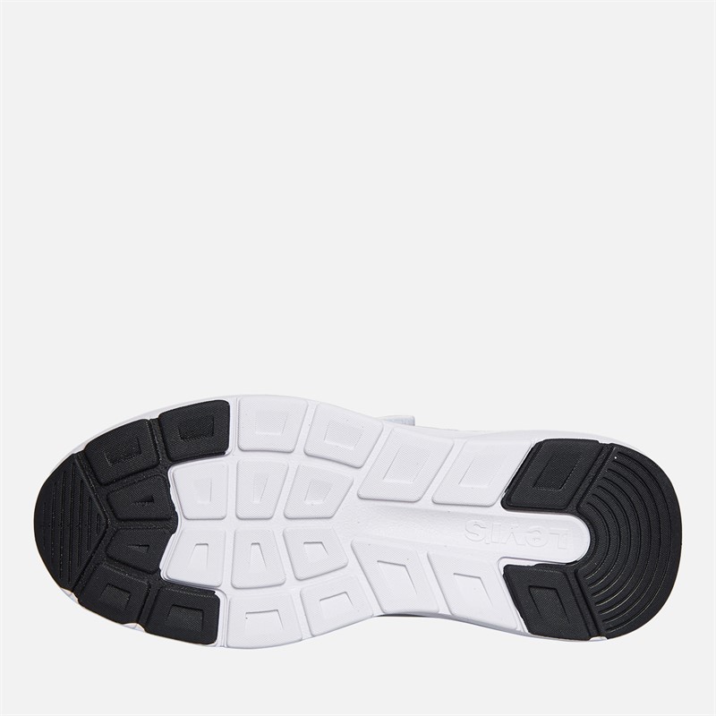 Levi's Boys Hudson Trainers White/Black/Red White/ Black/ Red