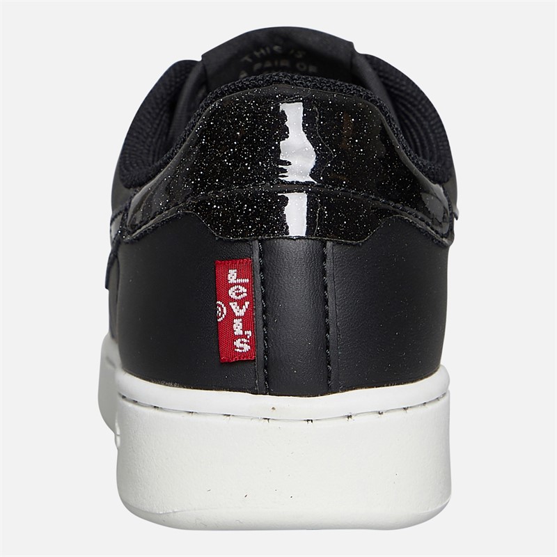 Levi's Girls Swift JR Trainers Black/Glitter Black/ Glitter