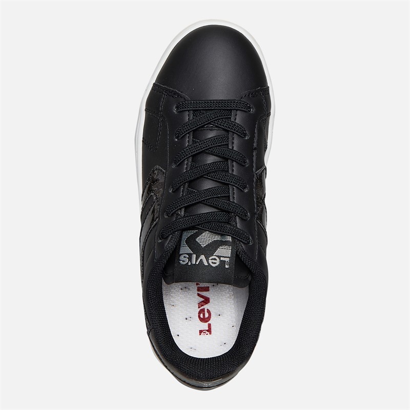 Levi's Girls Swift JR Trainers Black/Glitter Black/ Glitter