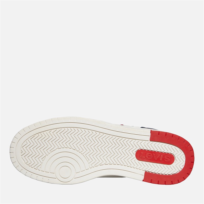 Levi's Junior Boys Kick Ser Trainers Off White/Navy Off White/ Navy