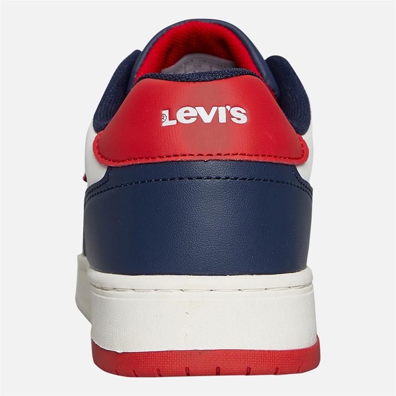 Levi's Junior Boys Kick Ser Trainers Off White/Navy Off White/ Navy
