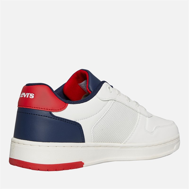 Levi's Junior Boys Kick Ser Trainers Off White/Navy Off White/ Navy