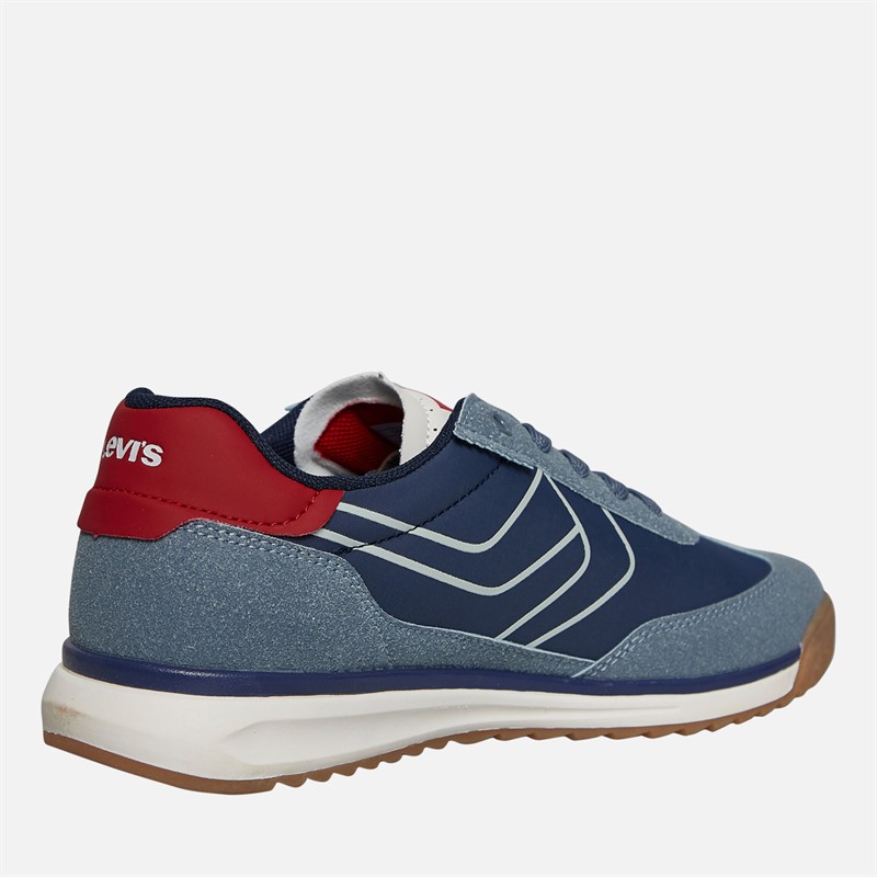 Levi's Junior Carl SR Trainers Navy/Red Navy/ Red